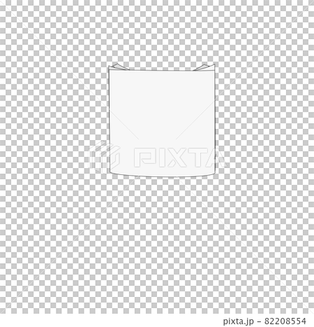 洗濯物の畳み方。Tシャツを横半分に折る 82208554