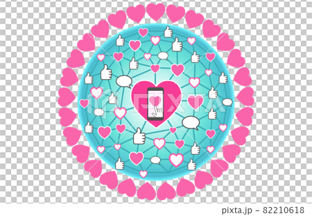 Graphic with influence as a motif. Transparent background of the vector. Graphic with influence as a motif. Transparent background of the vector. 82210618