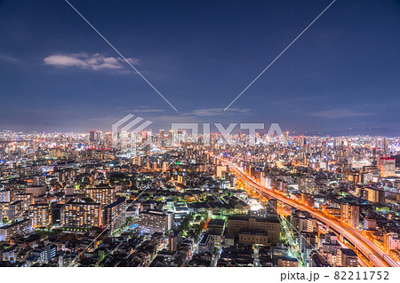 《大阪府》大阪中心街・都市夜景 《大阪府》大阪中心街・都市夜景 82211752