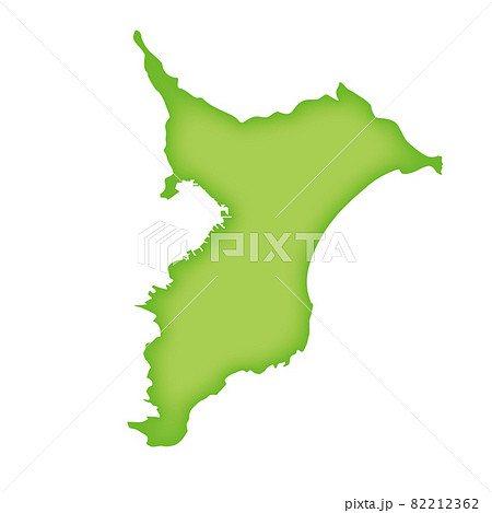 千葉県の地図 緑色の都道府県単位の地図のイラスト 地図シルエットのイラスト素材 千葉県の地図 緑色の都道府県単位の地図のイラスト 地図シルエットのイラスト素材