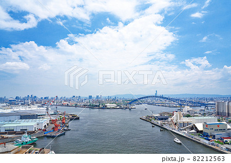 【なみはや大橋より大阪市内の風景】 大阪府大阪市大正区13 82212563