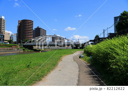 木伏から望む開運橋(盛岡駅前) 木伏から望む開運橋(盛岡駅前) 82212622