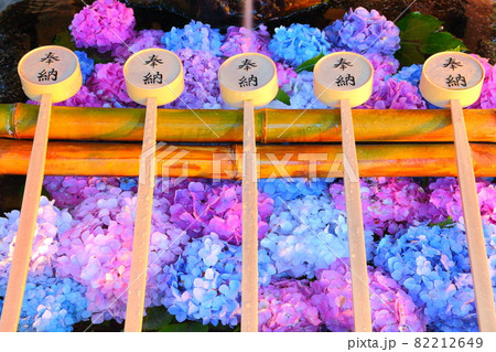 藤森神社　花手水 82212649