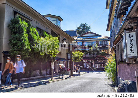 神奈川県箱根湯本　温泉街の風景 82212782