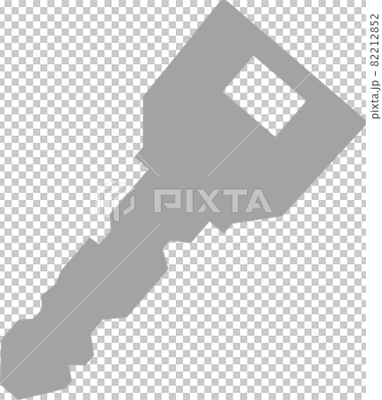 シンプルでかわいい玄関などの鍵のイラスト シンプルでかわいい玄関などの鍵のイラスト 82212852