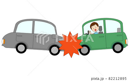 正面衝突をしてしまった車 正面衝突をしてしまった車 82212895