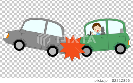 前の車に追突してしまった車 82212896