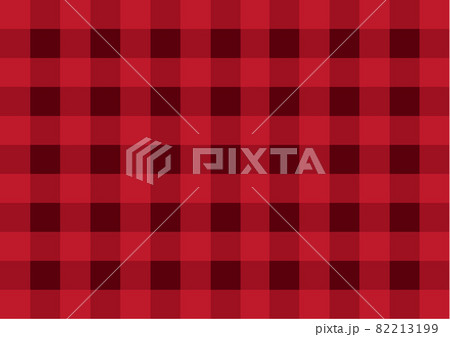 背景 チェック柄 太め 赤のイラスト素材 [82213199] - PIXTA