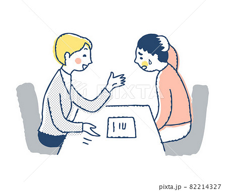 契約を勧められて困っている男性 契約を勧められて困っている男性 82214327