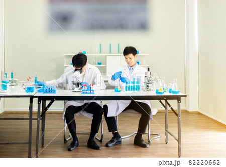 Doctor asian men working for research covid-19 disease in laboratory Doctor asian men working for research covid-19 disease in laboratory 82220662