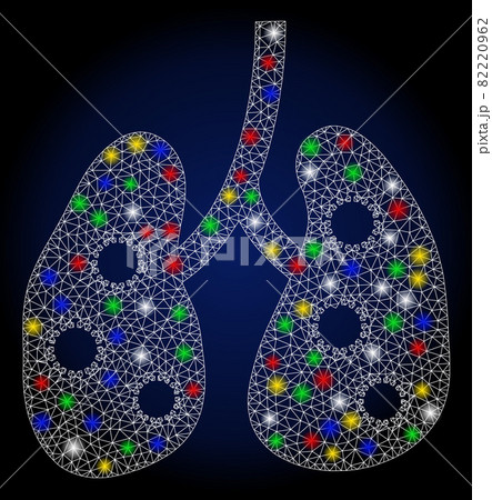 Flare Mesh Carcass Viral Pneumonia with Color Flare Spots 82220962