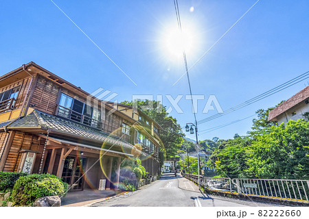 神奈川県箱根湯本　温泉街の風景 82222660