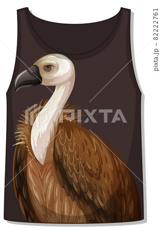 Front of tank top sleeveless with vulture pattern Front of tank top sleeveless with vulture pattern 82222761