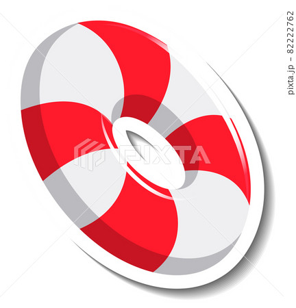 Swimming ring cartoon sticker Swimming ring cartoon sticker 82222762