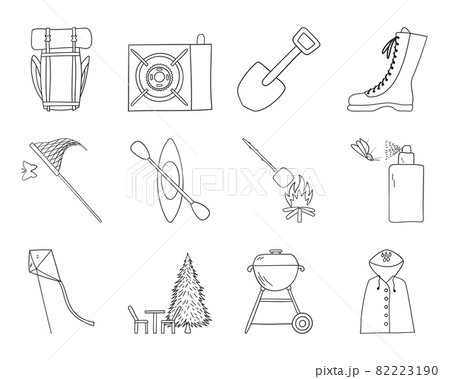 Camping Icon Set 82223190