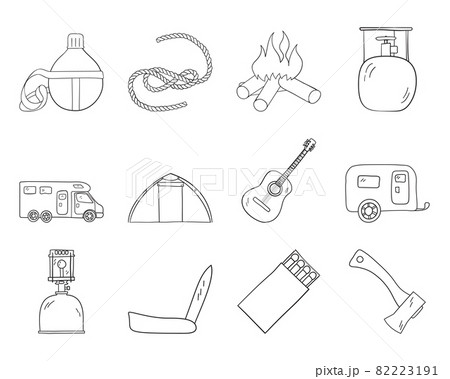 Camping Icon Set 82223191