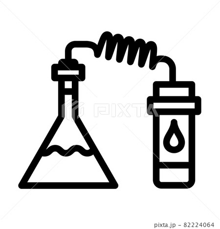 Icon Of Chemistry Reaction With Two Flask 82224064