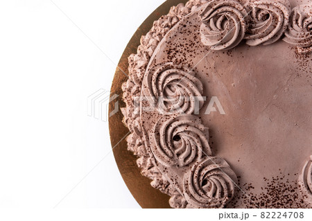 Piece of chocolate truffle cake Piece of chocolate truffle cake 82224708
