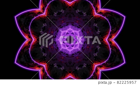 3d illustration of 4K UHD flower shaped tunnel 82225957