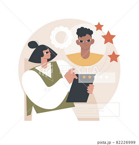 Employee assessment abstract concept vector illustration. 82226999