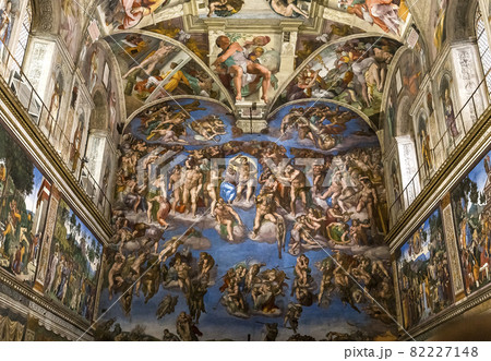 interiors and details of the Sistine Chapel, Vatican city 82227148