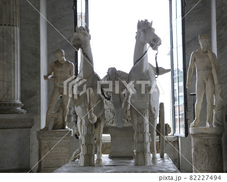interiors and details of the Vatican museum, Vatican city 82227494