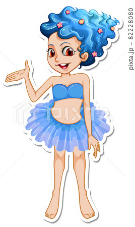 Cute fairy cartoon character sticker Cute fairy cartoon character sticker 82228080