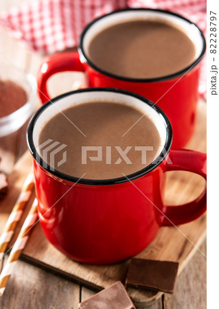 Traditional Mexican chocolate atole drink Traditional Mexican chocolate atole drink 82228797