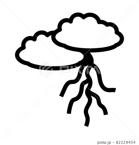 Clouds And Lightning Icon 82229454