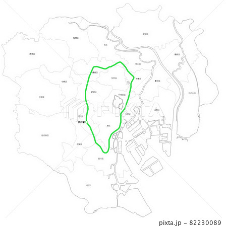 山手線の渋谷駅 82230089