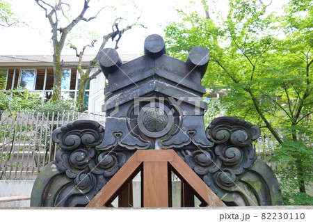 東叡山 寛永寺円頓院 根本中堂の鬼瓦　東京都台東区上野桜木一丁目　天海　徳川将軍家の祈祷所菩提寺 82230110