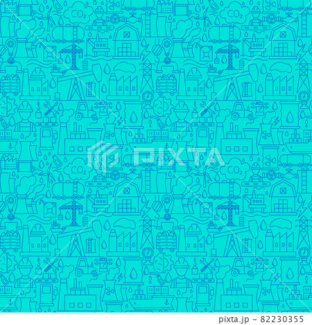 Petrol Line Seamless Pattern 82230355