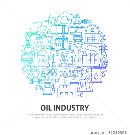 Oil Industry Circle Concept 82230368