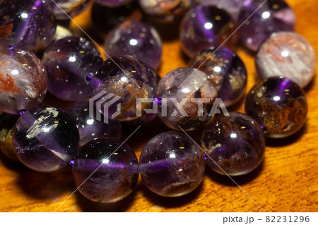 Coaxenite stone beaded bracelet 82231296