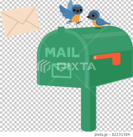 Mailbox with a small bird Mailbox with a small bird 82231384