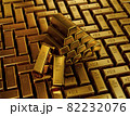 3d illustration of a gold bars. 82232076