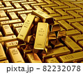3d illustration of a gold bars. 82232078