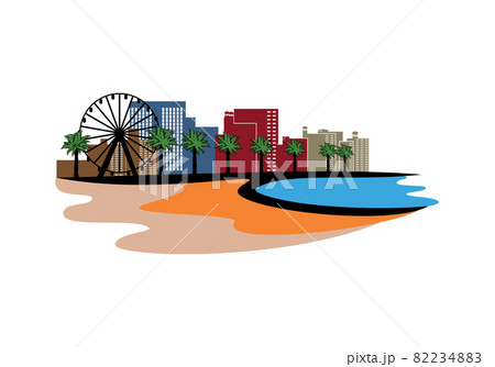 Myrtle Beach landscape design illustration vector eps format , suitable for your design needs, logo, illustration, animation, etc. Myrtle Beach landscape design illustration vector eps format , suitable for your design needs, logo, illustration, animation, etc. 82234883