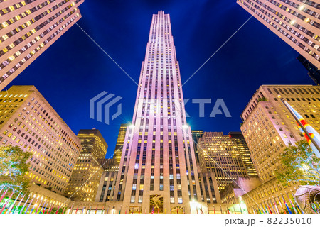 New York City, USA -  Rockefeller Skyscraper in Manhattan 82235010