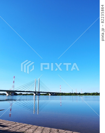 荒川河川敷から見た景色 82235864