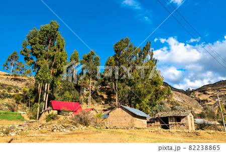 Antacocha, typical Peruvian village in the Andes Antacocha, typical Peruvian village in the Andes 82238865