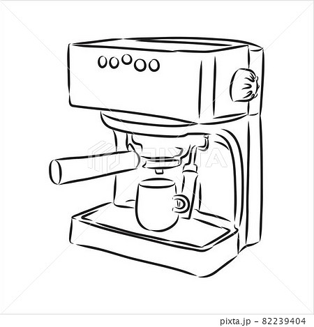 Coffee maker with cup. Coffee maker and cup... - Stock Illustration  [82239404] - PIXTA