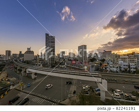 沖縄 那覇 ゆいレール 牧志駅付近 夕景 / Naha, Okinawa, Japan 沖縄 那覇 ゆいレール 牧志駅付近 夕景 / Naha, Okinawa, Japan 82241191