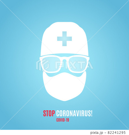 Stop coronavirus vector banner. 82241295