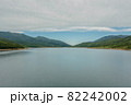 群馬県　野反湖　自然　ドローン　空撮　広告　素材　 SNS　日本　 82242002