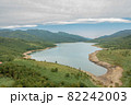 群馬県　野反湖　自然　ドローン　空撮　広告　素材　 SNS　日本　 82242003