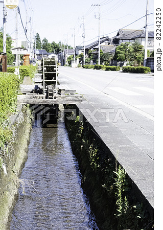 奥州街道白沢宿の用水堀 奥州街道白沢宿の用水堀 82242250