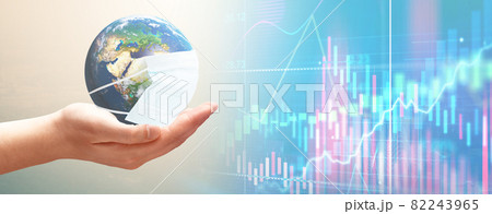 Corona virus crisis around the world. 3d illustration 82243965