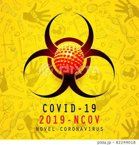 Corona virus background, pandemic risk concept. 3D illustration Corona virus background, pandemic risk concept. 3D illustration 82244018