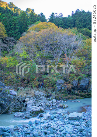 三波石峡 三波石 秋風景 三波石峡 三波石 秋風景 82245025